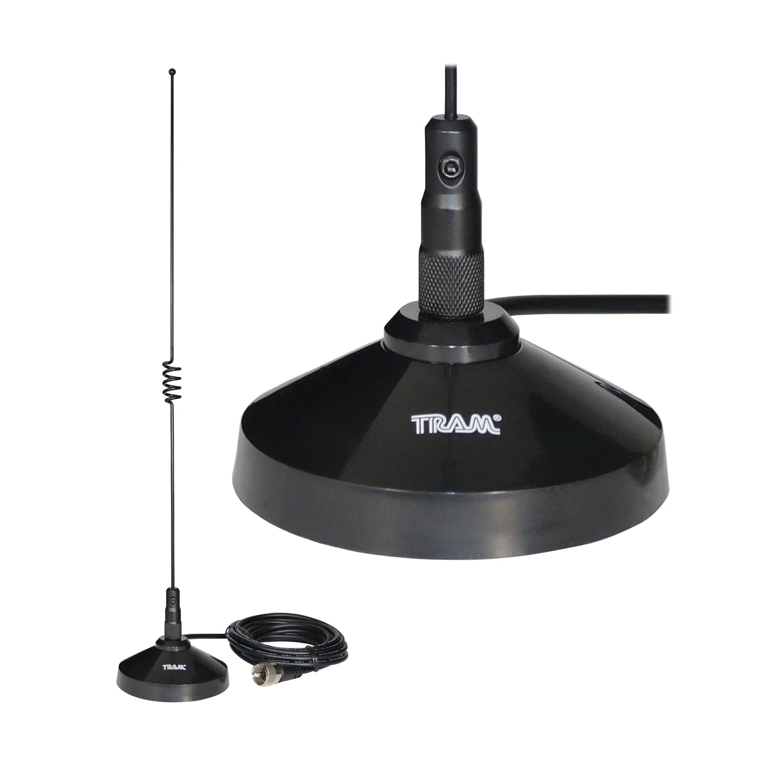 Tram 100-Watt Pretuned Dual-Band 144 MHz to 148MHz VHF/435 MHz to 450 MHz UHF Amateur Radio Antenna Kit with Magnet Mount and Cable