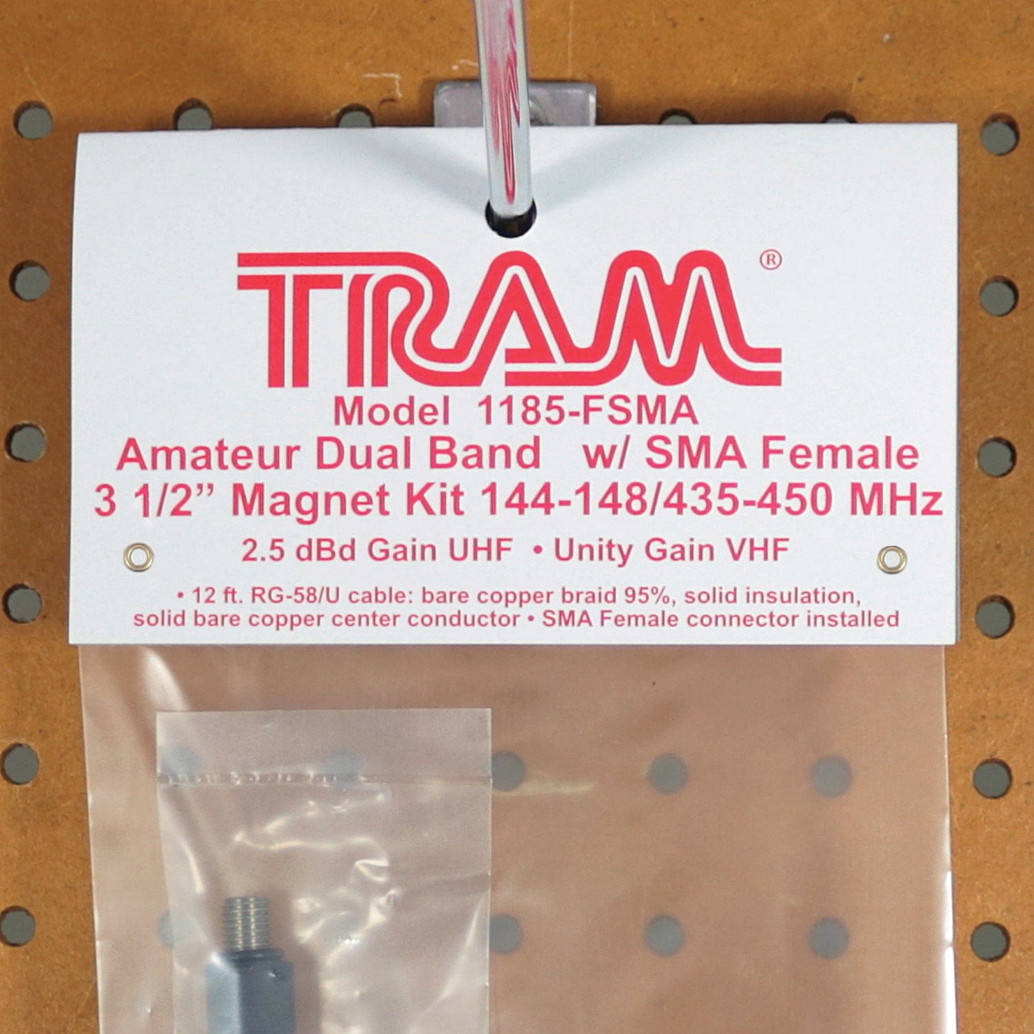 Tram Amateur Dual-Band Magnet Antenna with SMA-Female Connector