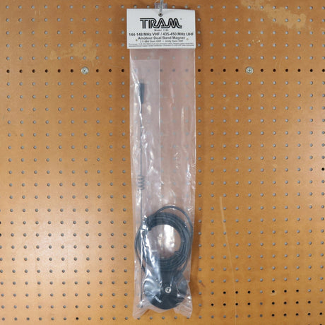 Tram 100-Watt Pretuned Dual-Band 144 MHz to 148MHz VHF/435 MHz to 450 MHz UHF Amateur Radio Antenna Kit with Magnet Mount and Cable