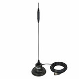 Tram 144 to 148 MHz VHF/440 to 450 MHz UHF Amateur Dual-Band Pre-Tuned 4-In. Magnet Antenna Kit with Rubber Boot