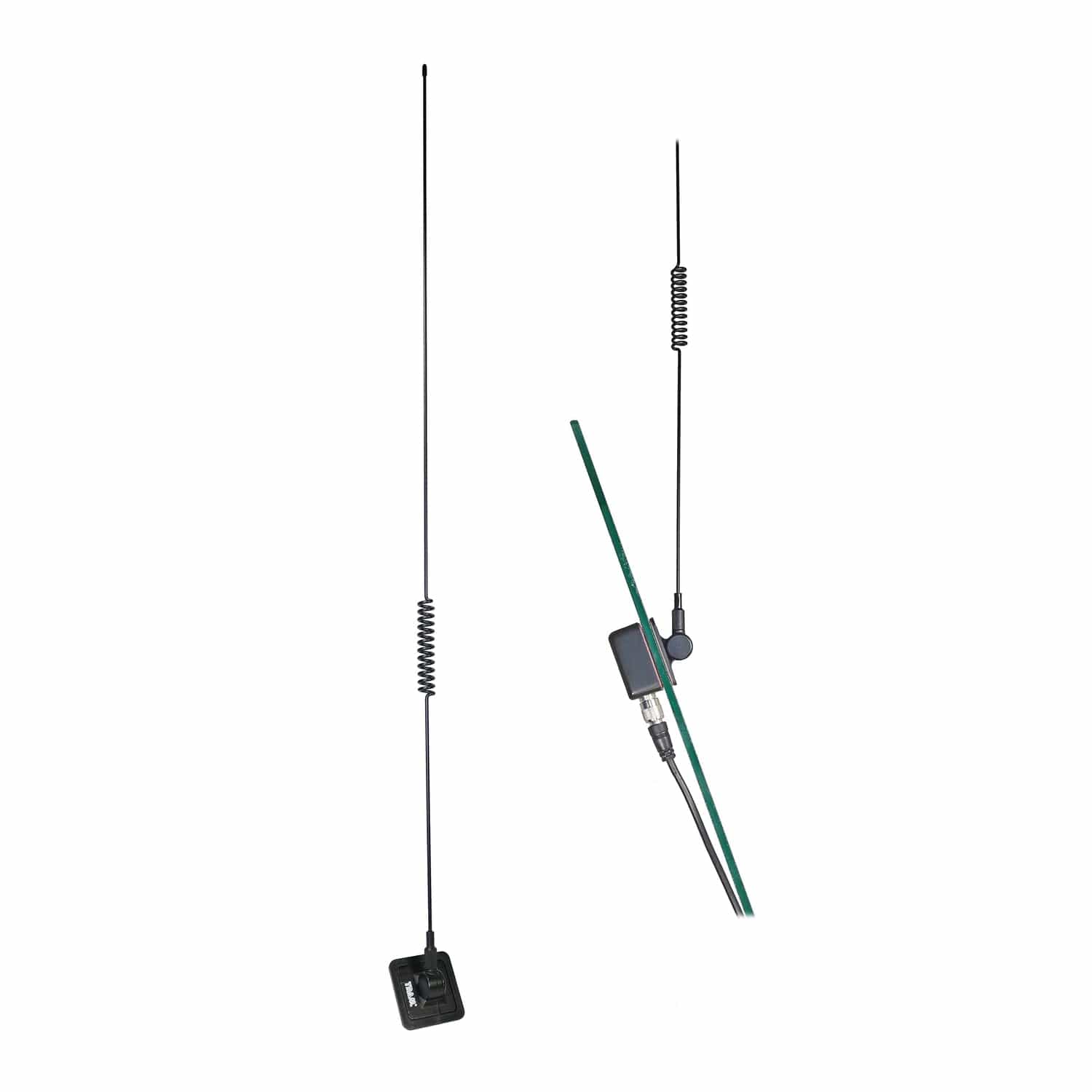 Tram 25 MHz to 1300 MHz Scanner Glass-Mount Antenna with RG58/U Cable and BNC Connector
