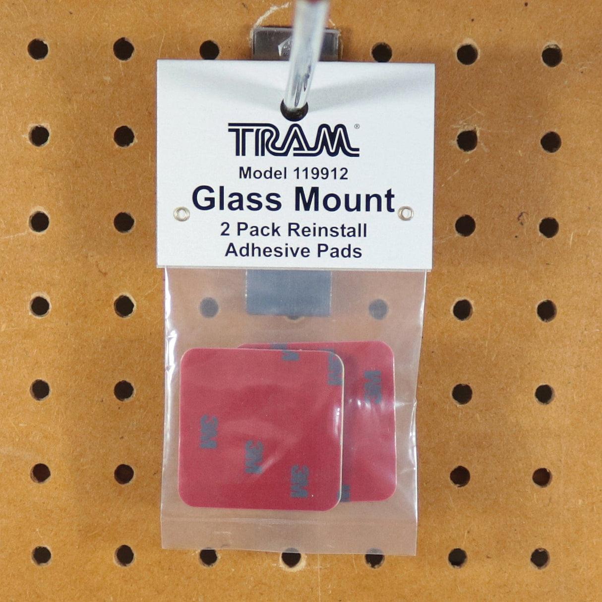 Tram Glass Mount Antenna Re-install Adhesive Pads, 2 pk
