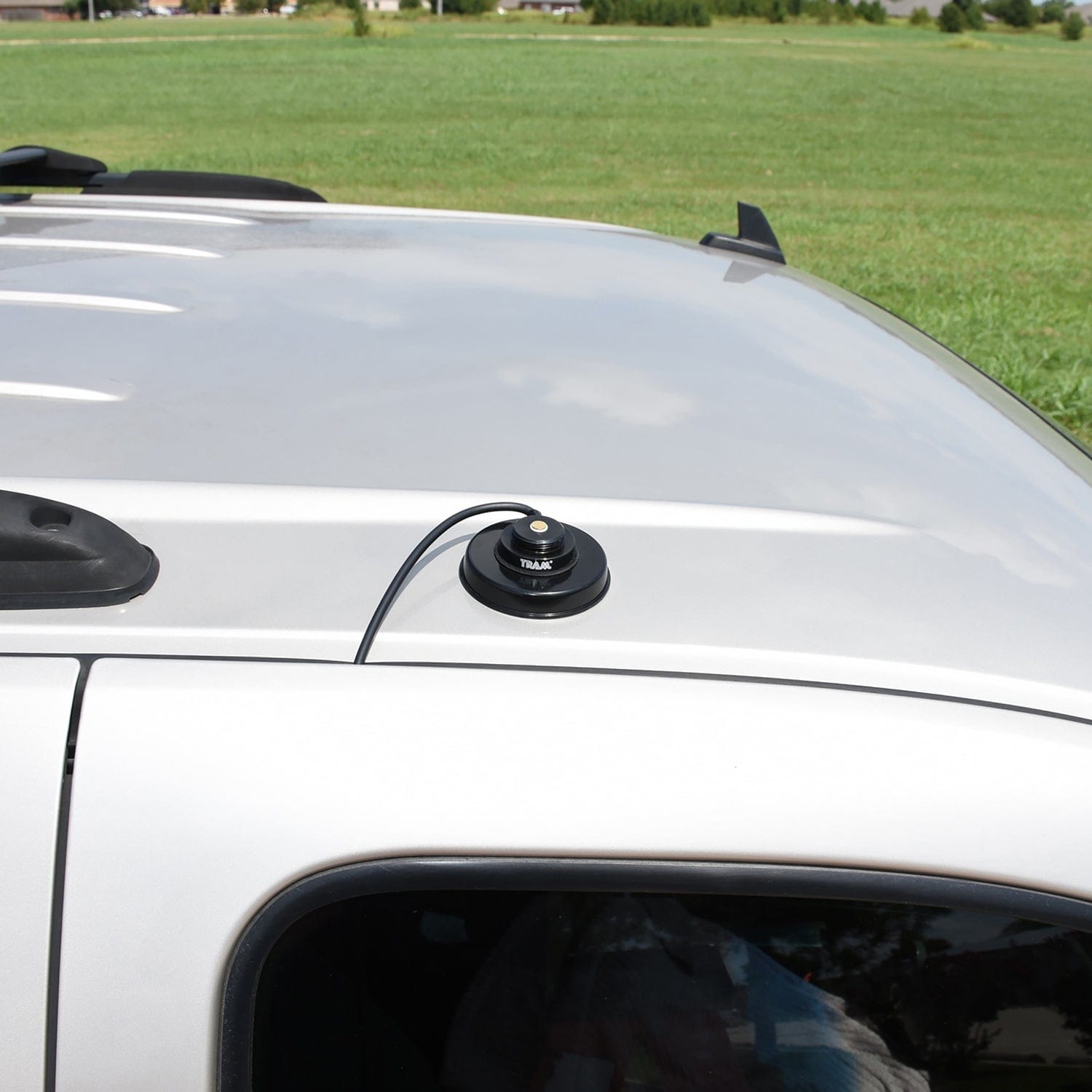 Tram 3-1/4-Inch Black Zinc NMO Magnet Mount with RG58 Coaxial Cable and UHF PL-259 Connector