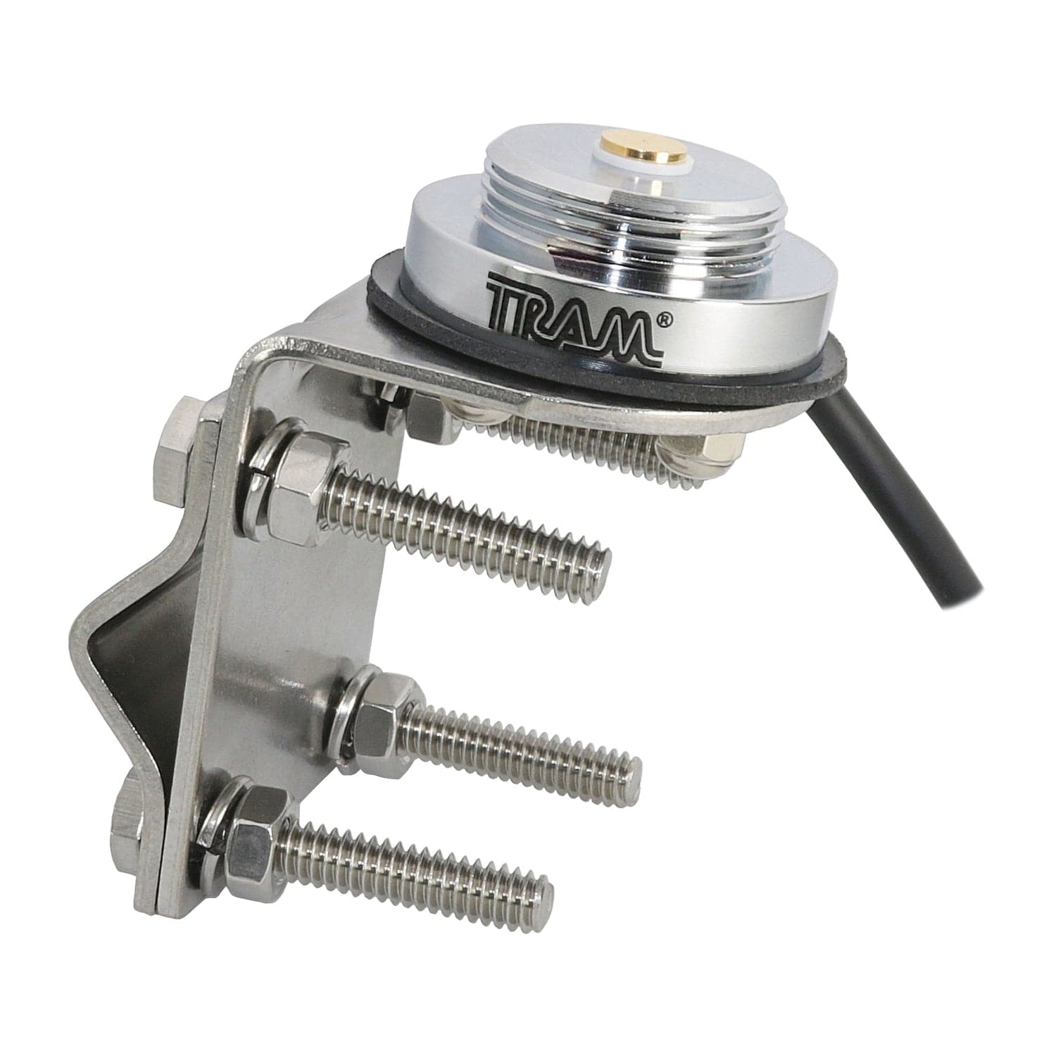 Tram Stainless Steel NMO Mirror Mount Single Groove with 17-Ft. Coaxial Cable and PL-259 Connector