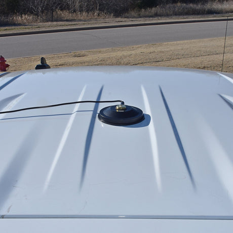 Tram 5-1/2-In. Black ABS NMO Magnet Mount with RG58 Coaxial Cable and SMA Connector