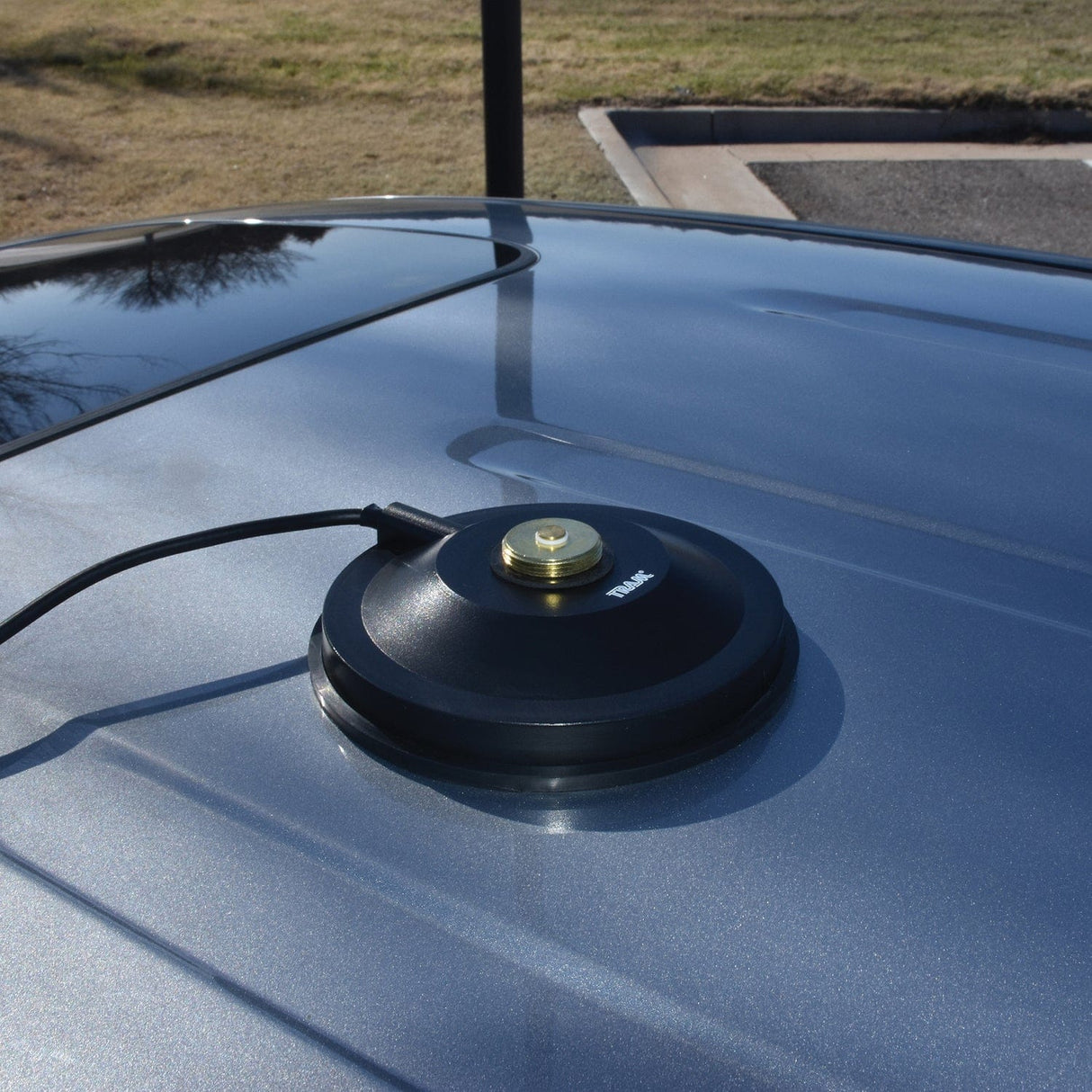 Tram 5-1/2-In. Black ABS NMO Magnet Mount with RG58 Coaxial Cable and SMA Connector