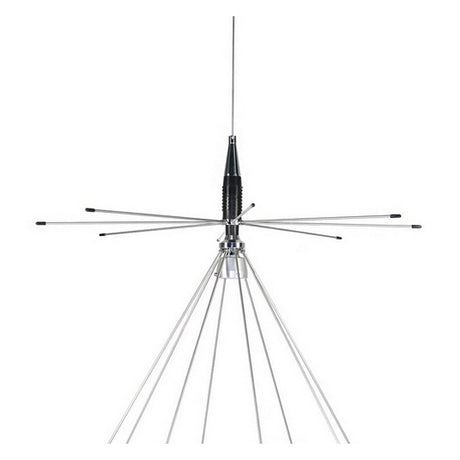 Tram 300-Watt/200 Watt Broad-Band Scanner 25 MHz to 1300 MHz Super Discone Stainless Steel Base Antenna with Added CB Transmit Bands