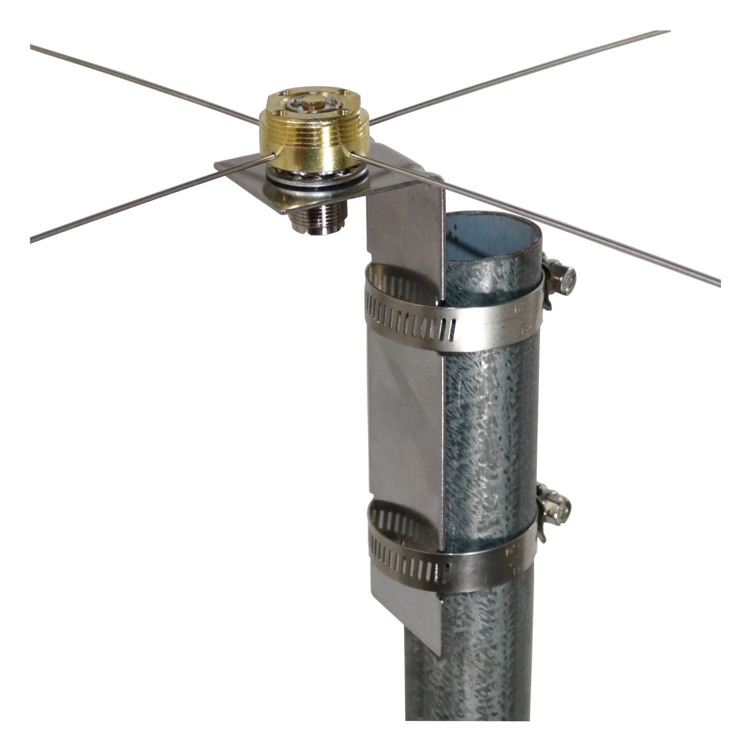 Tram NMO Mount to UHF-Female Connector Ground Plane Kit