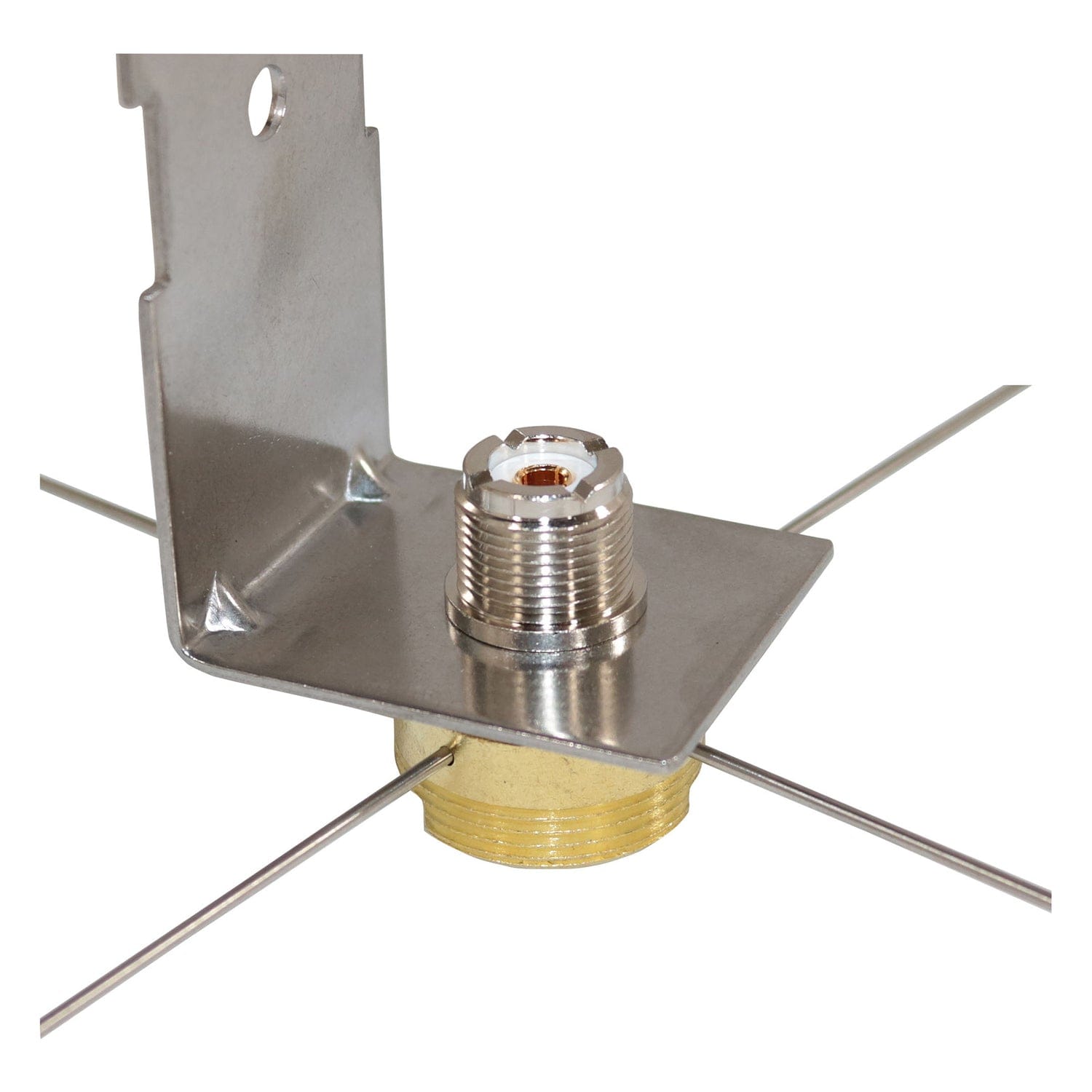 Tram NMO Mount to UHF-Female Connector Ground Plane Kit