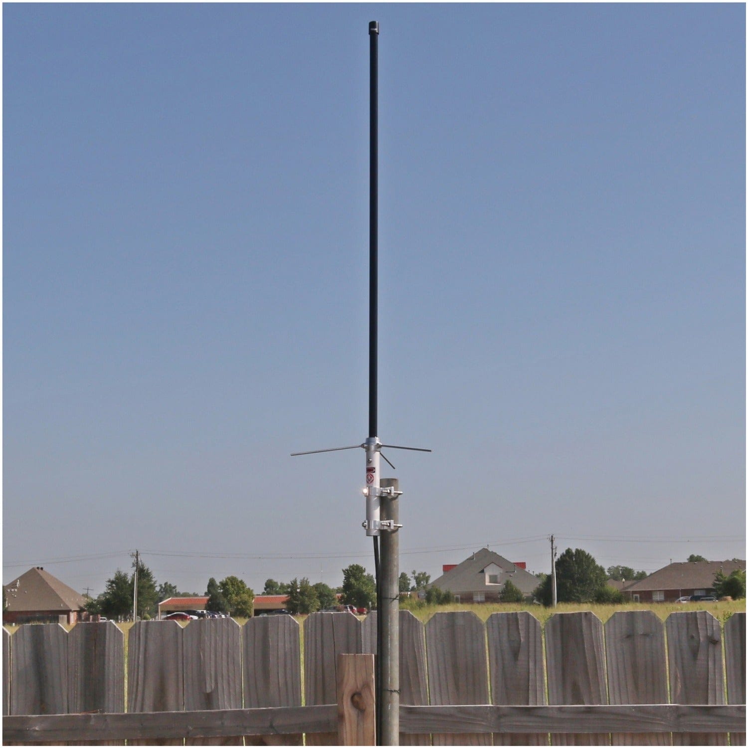 Tram Pre-Tuned 144MHz–148MHz VHF/430MHz–460MHz UHF  Amateur Dual-Band Base Antenna, Black Fiberglass