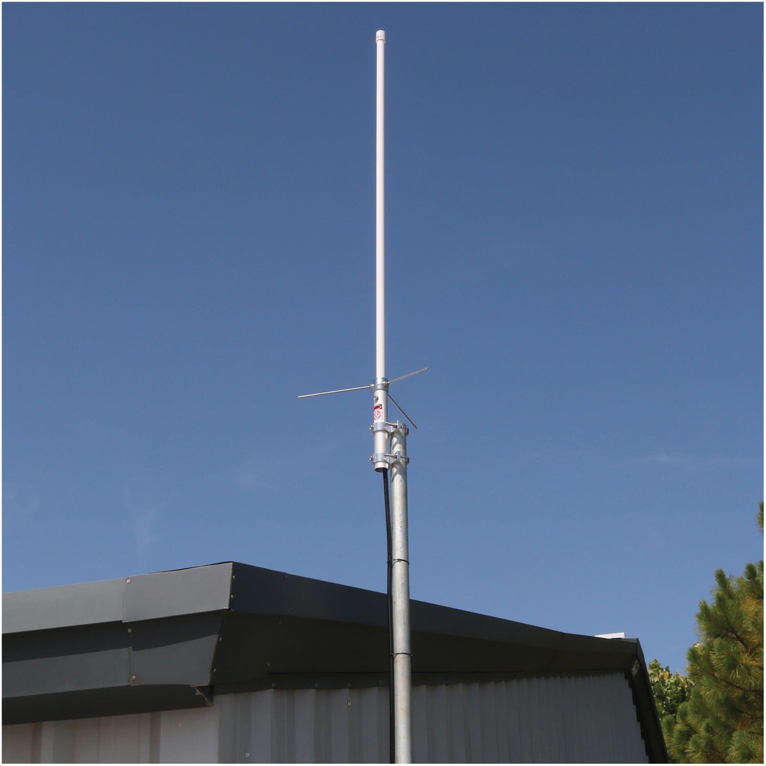 Tram Pre-Tuned 144 MHz–148 MHz VHF/430 MHz–460 MHz UHF Amateur Dual-Band Base Antenna with White Fiberglass, 1477