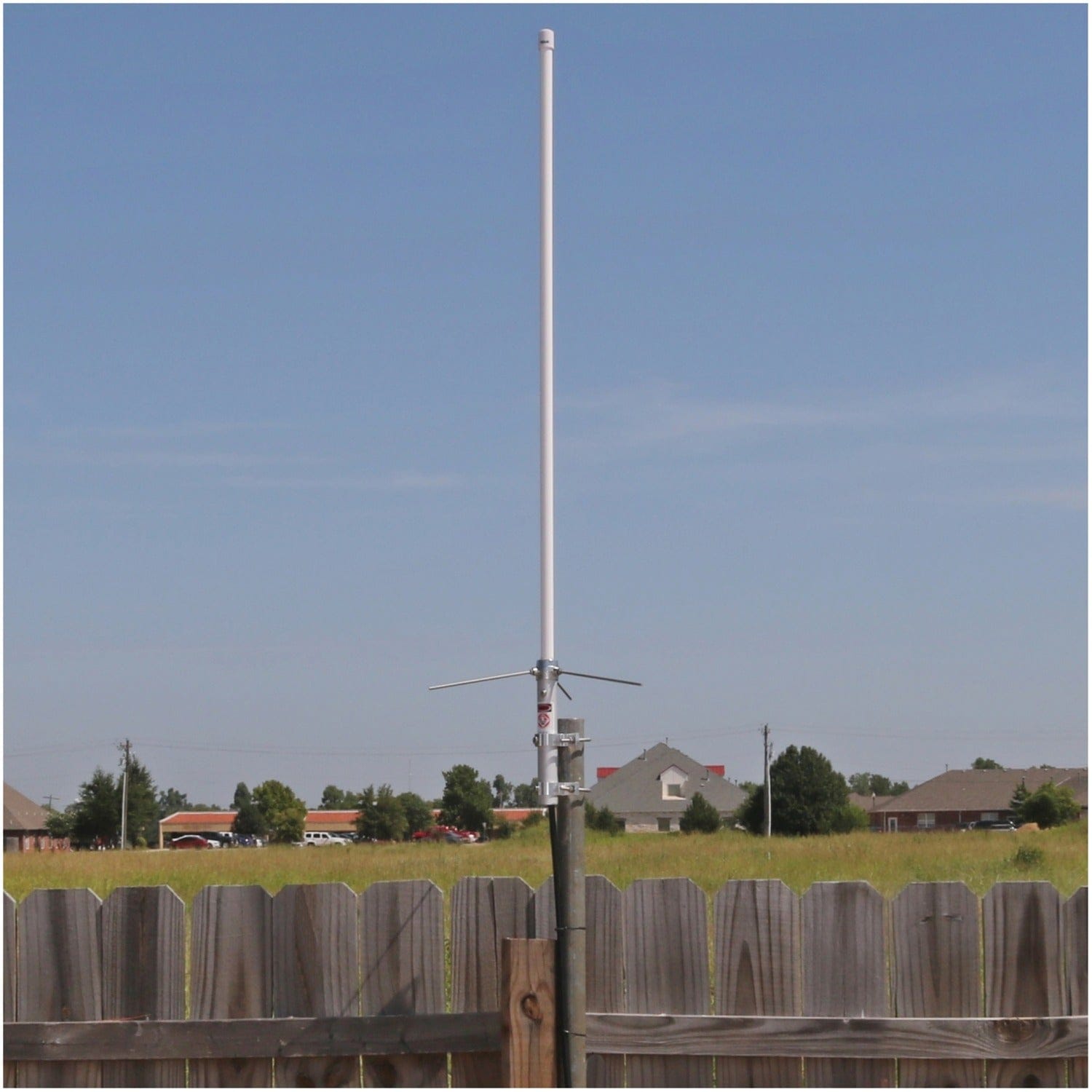 Tram Pre-Tuned 144 MHz–148 MHz VHF/430 MHz–460 MHz UHF Amateur Dual-Band Base Antenna with White Fiberglass, 1477