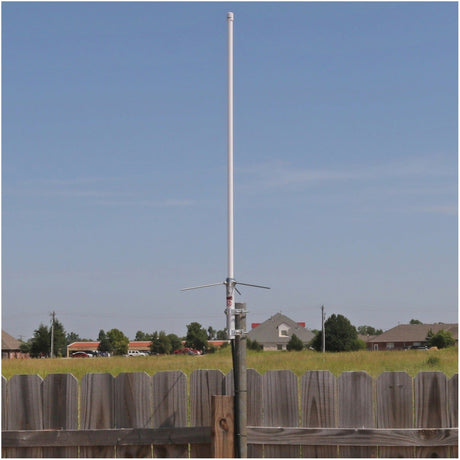 Tram Pre-Tuned 144 MHz–148 MHz VHF/430 MHz–460 MHz UHF Amateur Dual-Band Base Antenna with White Fiberglass, 1477