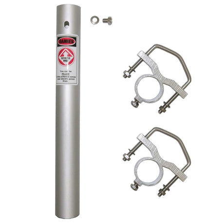 Tram 200-Watt Dual-Band 2-Section Fiberglass Base Antenna with 50-Ohm UHF SO-239 Connector, 8-Ft. 4-In. Tall, Black