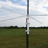 Tram 200-Watt Dual-Band 2-Section Fiberglass Base Antenna with 50-Ohm UHF SO-239 Connector, 8-Ft. 4-In. Tall, Black