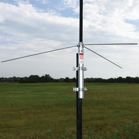 Tram 200-Watt Dual-Band 2-Section Fiberglass Base Antenna with 50-Ohm UHF SO-239 Connector, 8-Ft. 4-In. Tall, Black
