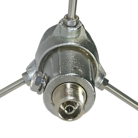 Tram 200-Watt Dual-Band 2-Section Fiberglass Base Antenna with 50-Ohm UHF SO-239 Connector, 8-Ft. 4-In. Tall, Silver