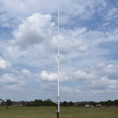Tram 200-Watt Dual-Band 2-Section Fiberglass Base Antenna with 50-Ohm UHF SO-239 Connector, 8-Ft. 4-In. Tall, Silver