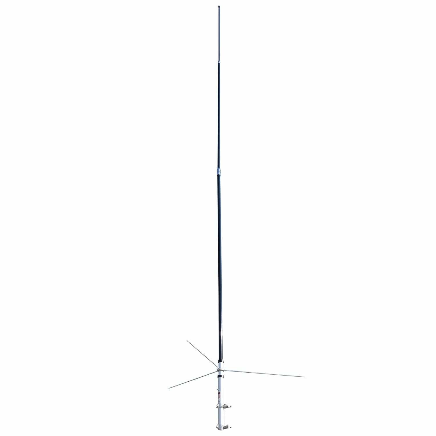 Tram 200-Watt Dual-Band 3-Section Fiberglass Base Antenna with 50-Ohm UHF SO-239 Connector, 17-Ft. Tall, Black