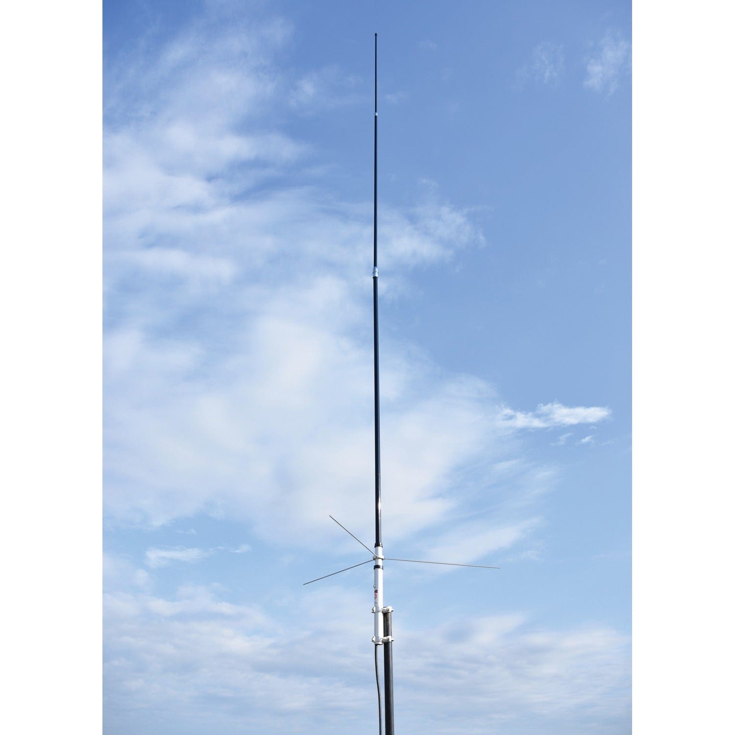 Tram 200-Watt Dual-Band 3-Section Fiberglass Base Antenna with 50-Ohm UHF SO-239 Connector, 17-Ft. Tall, Black