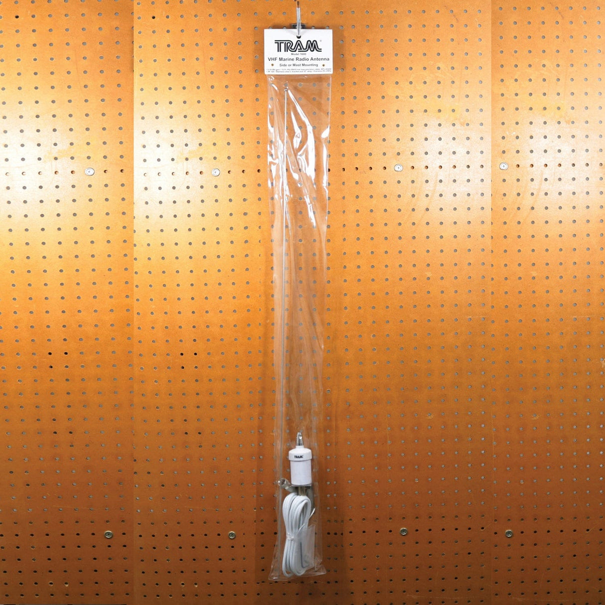 Tram Pretuned VHF 6-dB-Gain Marine L-Bracket-Mount 35-In. Fiberglass Antenna with RG58 Cable and PL-259 Connectors