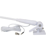 Tram Pretuned VHF 3-dBd-Gain Marine Rachet-Mount 46-In. Fiberglass Antenna with RG58 Cable and FME-Female Connector with PL-259 Adapter