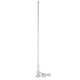 Tram Pretuned VHF 3-dBd-Gain Marine Rachet-Mount 46-In. Fiberglass Antenna with RG58 Cable and FME-Female Connector with PL-259 Adapter