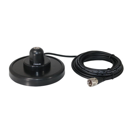 Tram 5-Inch Black Steel NMO Magnet Mount with RG58 Coaxial Cable and UHF PL-259 Connector