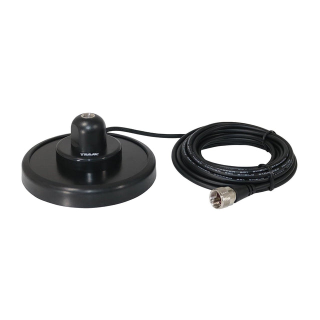 Tram 5-Inch Black Steel NMO Magnet Mount with RG58 Coaxial Cable and UHF PL-259 Connector