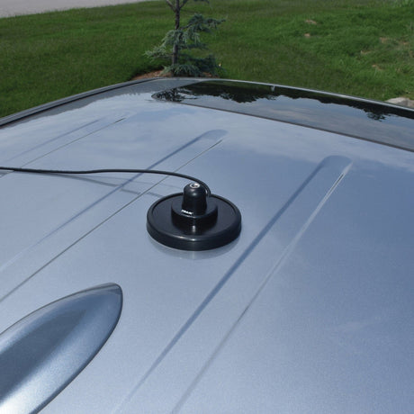 Tram 5-Inch Black Steel NMO Magnet Mount with RG58 Coaxial Cable and UHF PL-259 Connector