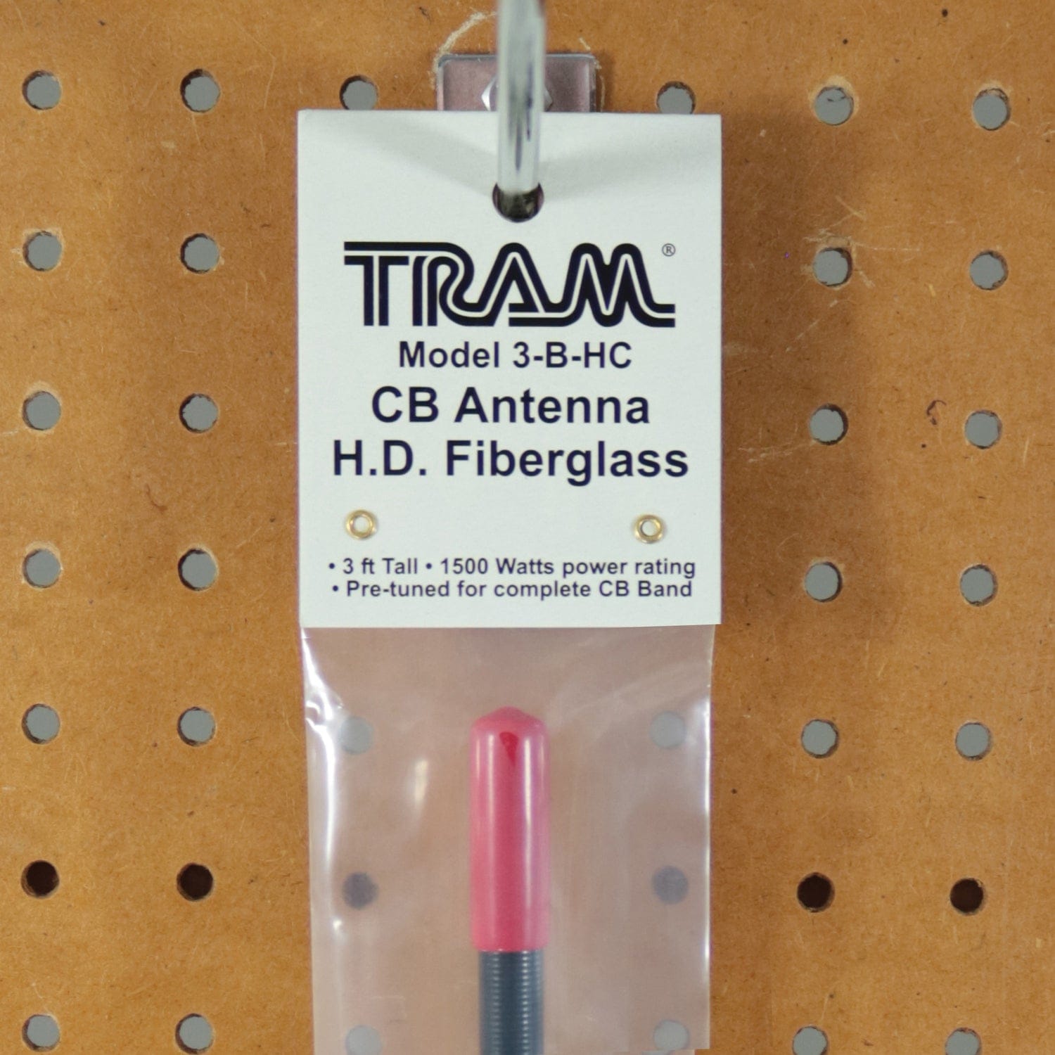 Tram 1500-Watt 26-MHz to 29-MHz Fiberglass Whip CB AM/FM/SSB Antenna, 3 Ft., Black
