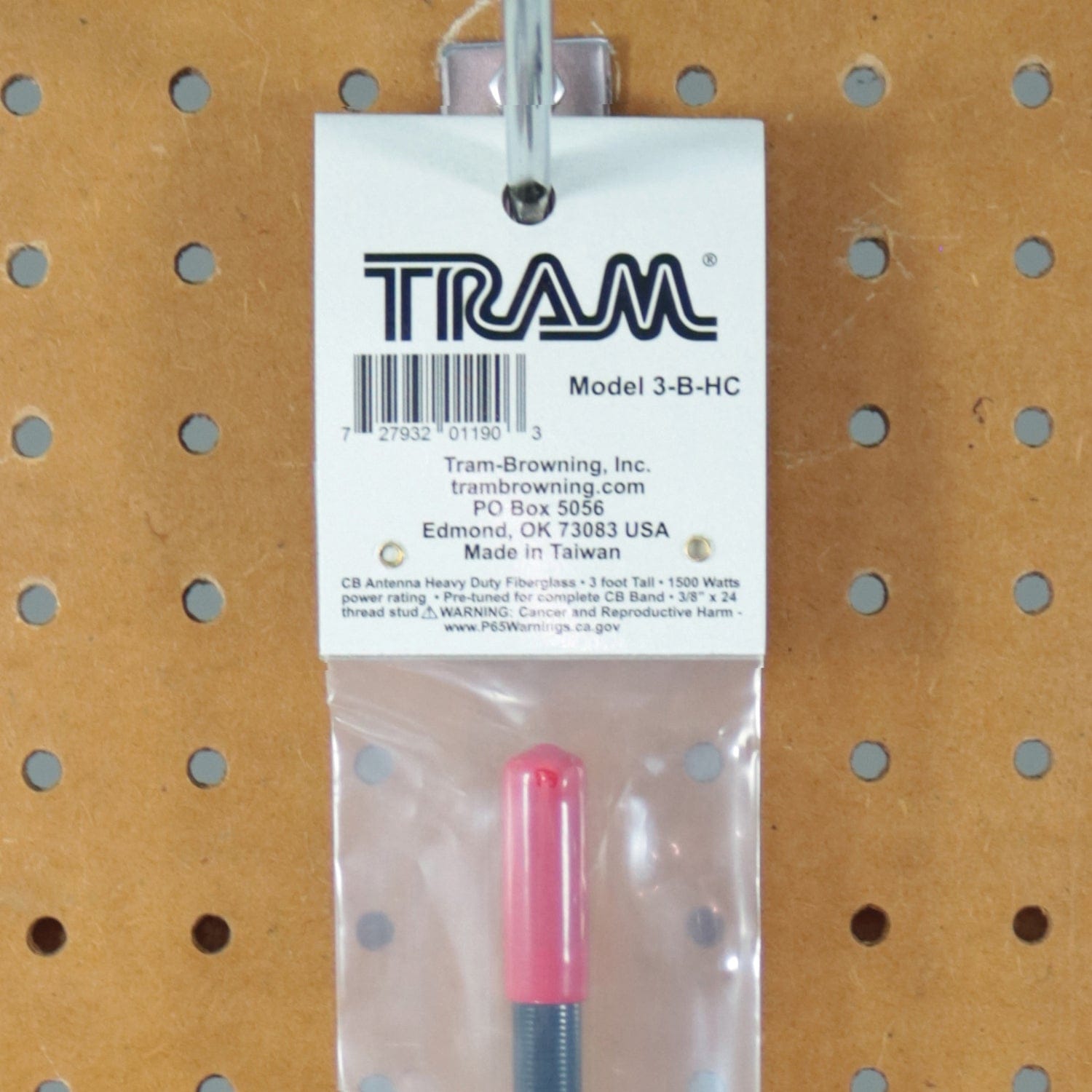 Tram 1500-Watt 26-MHz to 29-MHz Fiberglass Whip CB AM/FM/SSB Antenna, 3 Ft., Black