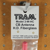 Tram 1500-Watt 26-MHz to 29-MHz Fiberglass Whip CB AM/FM/SSB Antenna, 3 Ft., White