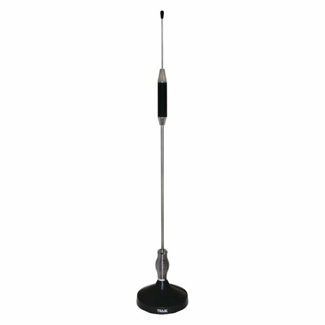 Tram Center-Load Stainless Steel Whip CB Magnet-Mount Antenna Kit with 3-1/2-In. Magnet and Cable