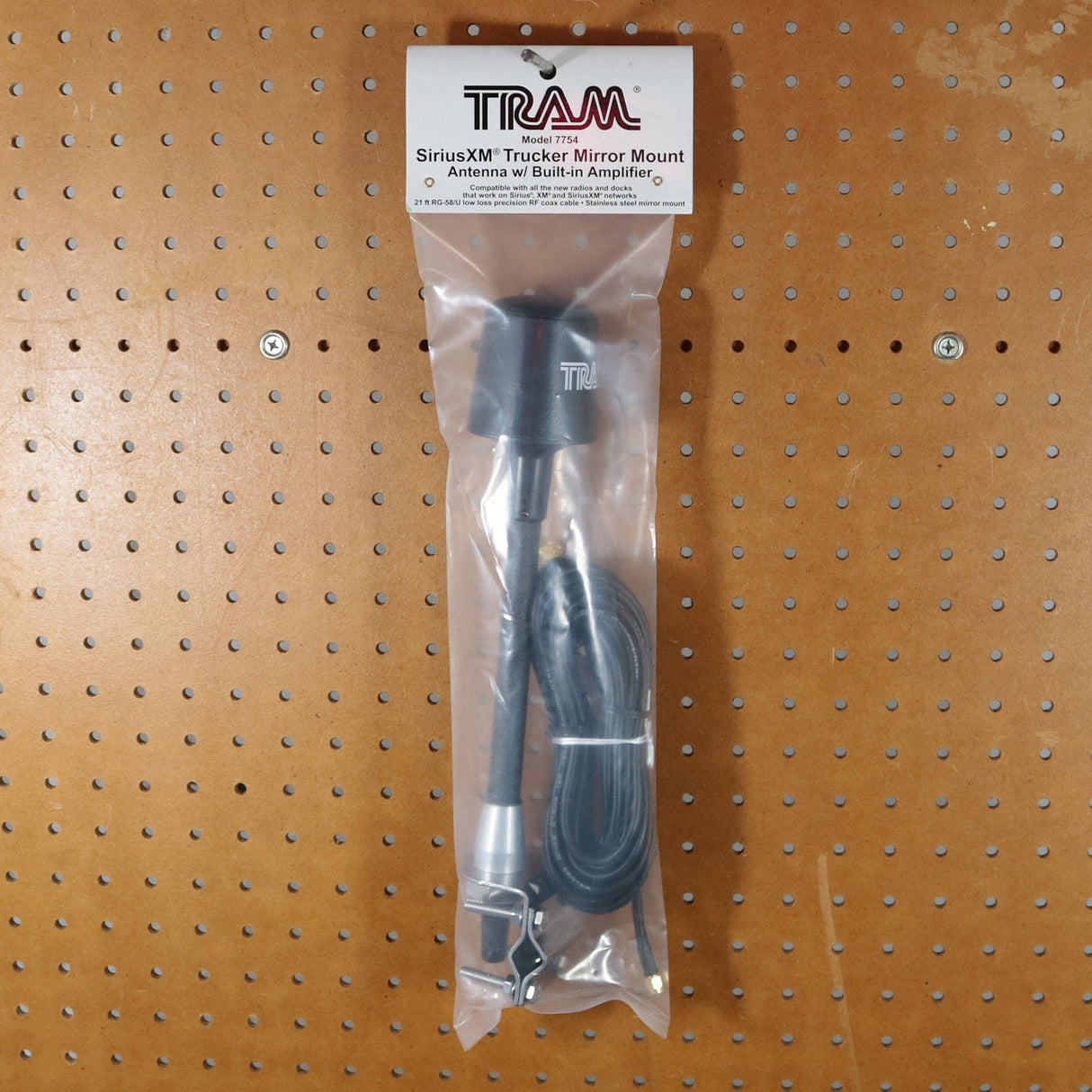 Tram Satellite Radio Mirror-Mount Trucker Antenna with RG58 Coaxial Cable and SMB-Female Connector