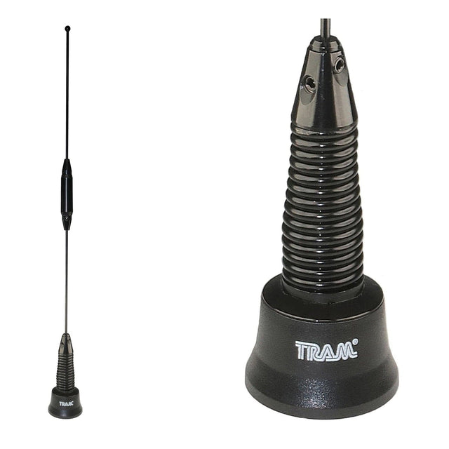 Tram 150 to 170/440 to 520/800 to 960 MHz 4.12-dBi Gain 17-1/2-In. Tall Pre-Tuned Tri-Band NMO Wideband Antenna