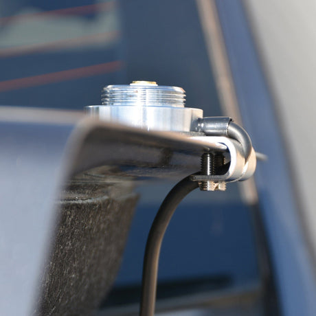 Browning Adjustable NMO Trunk Mount with Preinstalled UHF PL-259 Connector, Fits up to 3/8-In. Surfaces, BR1020-UHF