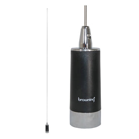 Browning 200-Watt Low-Band 26.5 MHz to 30 MHz Unity-Gain UHF Antenna with NMO Mounting, Silver Base