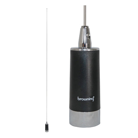 Browning 200-Watt Low-Band 26.5 MHz to 30 MHz Unity-Gain UHF Antenna with NMO Mounting, Silver Base