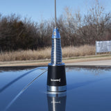 Browning 200-Watt Pretuned Wide-Band 144 MHz to 174 MHz 2.4-dBd-Gain VHF Silver Antenna with Spring and NMO Mounting, BR-158-S