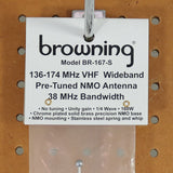 Browning 160-Watt Wide-Band 136 MHz to 174 MHz Unity-Gain Antenna with NMO Mounting, Stainless Steel
