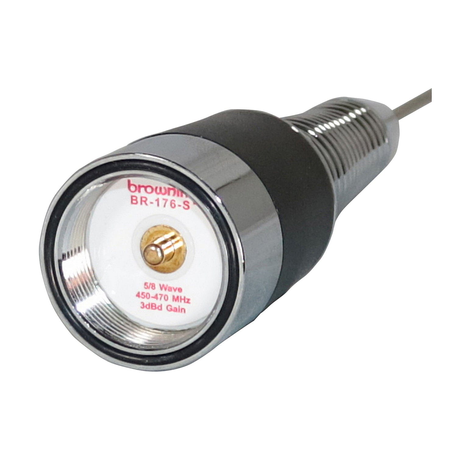 Browning 200-Watt 450 MHz to 470 MHz 3-dBd-Gain UHF Antenna with Spring and NMO Mounting, BR-176-S