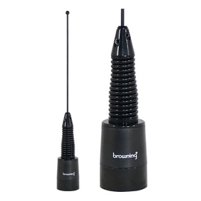 Browning 160-Watt Wide-Band 380 MHz to 520 MHz Antenna with Spring and NMO Mounting, Black