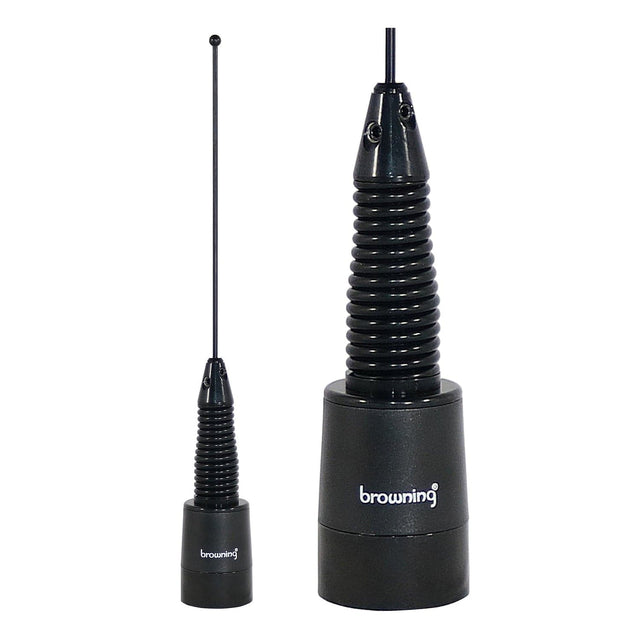Browning 160-Watt Wide-Band 380 MHz to 520 MHz Antenna with Spring and NMO Mounting, Black