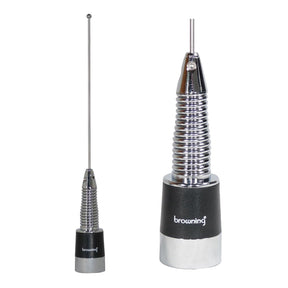 Browning 160-Watt Wide-Band 380 MHz to 520 MHz Antenna with Spring and NMO Mounting, Stainless Steel