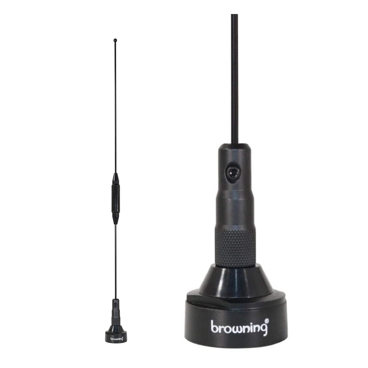 Browning 140 to 170 MHz VHF/430 to 470 MHz UHF Pre-Tuned Dual Band NMO Antenna, BR-179