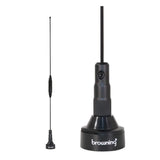 Browning 140 to 170 MHz VHF/430 to 470 MHz UHF Pre-Tuned Dual Band NMO Antenna, BR-179