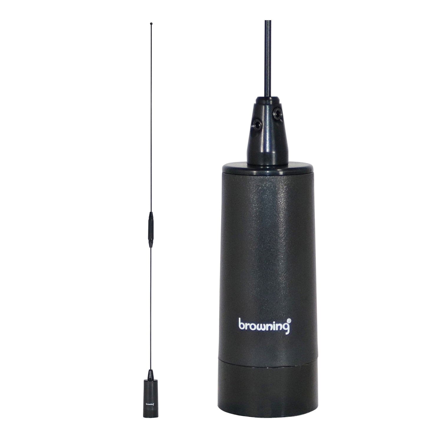 Browning Amateur Dual-Band 144 to 148 MHz/430 to 450 MHz Pretuned NMO Antenna, Black/Chrome