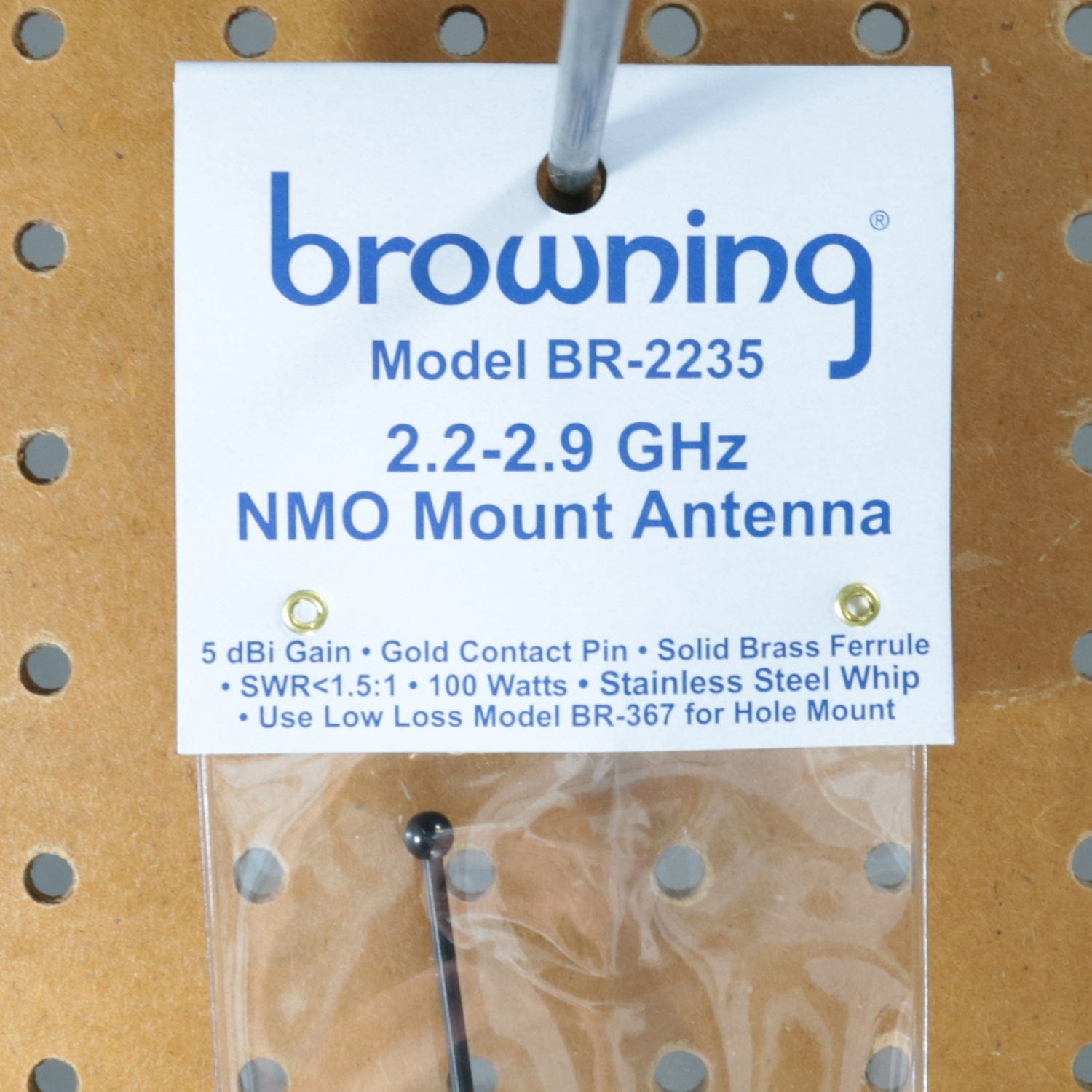 Browning 2.2 GHz to 2.9 GHz Wi-Fi 5-dBi Gain Pre-Tuned NMO-Mount Antenna, BR-2235