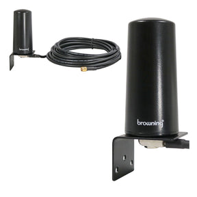 Browning 5G/4G/3G/LTE/Wi-Fi/Cellular 4-dBi Gain 806 MHz to 2500 MHz Tri-Band Antenna Hole-Mount Kit with 17-Ft. Low-Loss Cable and SMA Connector
